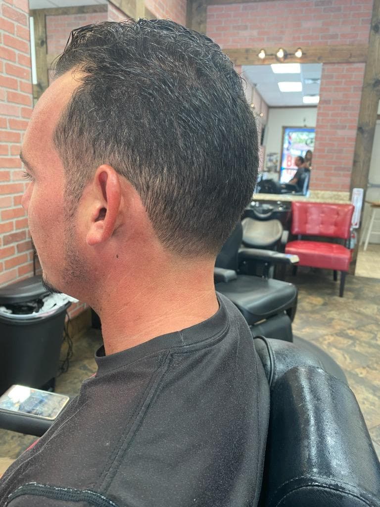 The Barber Chair client cut 2