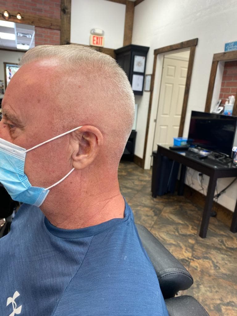 The Barber Chair client cut 3