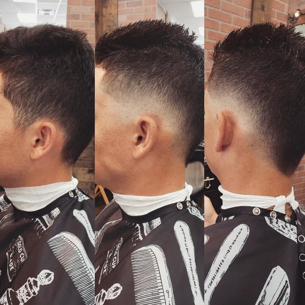 The Barber Chair client cut 4